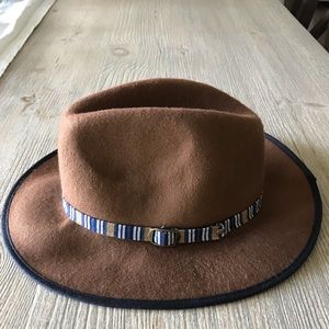 Free people brown wool hat.